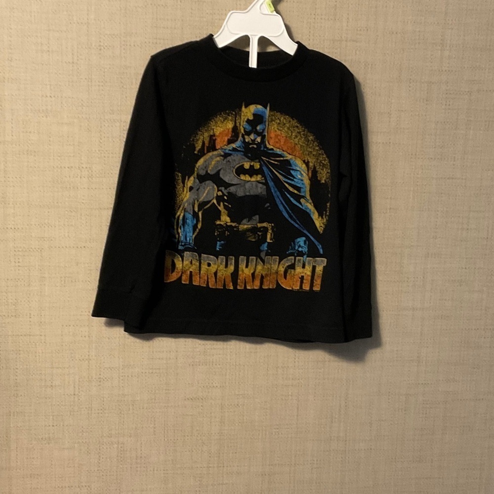Old Navy Kids Batman Dark Knight Black Long Sleeve Tee